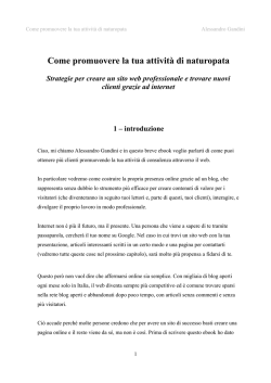 Come promuovere la tua attivit&agrave; di naturopata