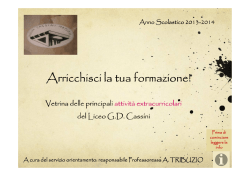 Arricchisci la tua formazione