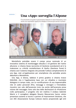 2014 Monteforte potrebbe essere il campo prova - usm