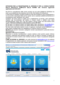 Guida registrazione norme UNI