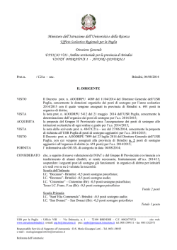 Decreto posti AGGIUNTIVI