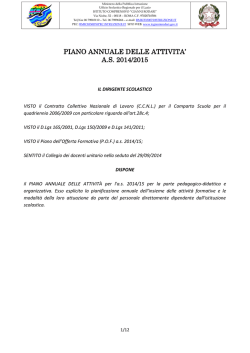 piano annuale delle attivita - Istituto Comprensivo Gianni Rodari