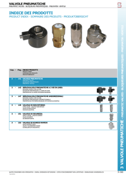 Catalogo Valvole Pneumatiche