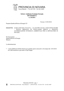 A.I.A. 2014 - Provincia di Novara