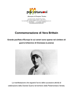 Progetto Vera Brittain - Provincia di Vicenza