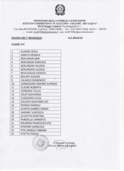 AS2014/15 - Scuola Galluppi