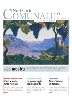 La mostra - Gemeindeblatt von Eppan und Kaltern