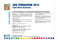UPA FORMAZIONE 2014 - Unione Provinciale Artigiani Padova