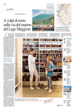A colpi di remo sulla via del marmo del Lago Maggiore