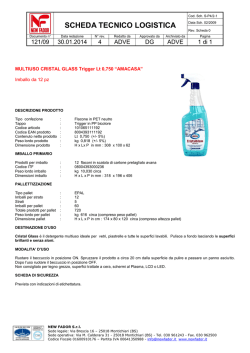 SCHEDA TECNICO LOGISTICA