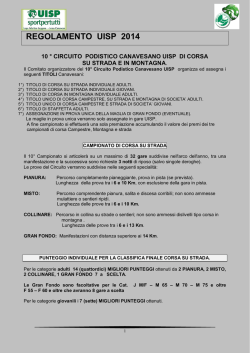 ASSOCIAZIONE CAMPIONATO PODISTICO