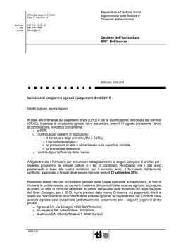Modulo programmi agricoli 2015