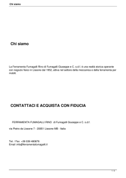 Chi siamo - Ferramenta Fumagalli Lissone