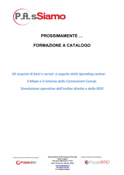formazione a catalogo mepa