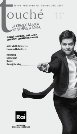 LA GRANDE MUSICA VA SEMPRE A SEGNO