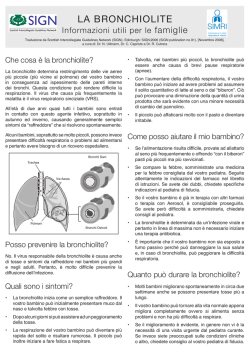 LA BRONCHIOLITE