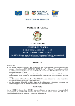 Avviso - Comune di Formia