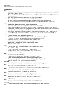 principali mostre / main exibitions