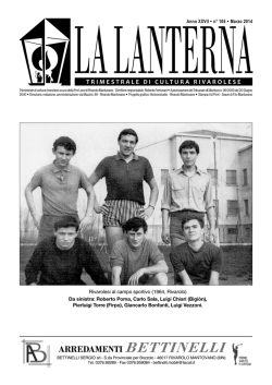 La Lanterna n&deg; 105 marzo 2014
