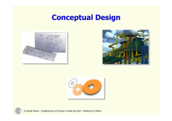 CONCEPTUAL DESIGN - Davide Manca