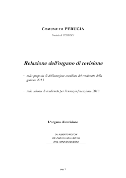 7_MAGGIO Relazione Revisori_Rendiconto 2013