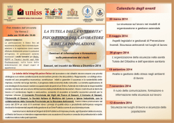 seconda giornata - Universit&agrave; degli Studi di Sassari