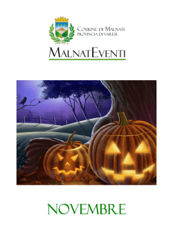 uscita di NOVEMBRE - Comune di Malnate
