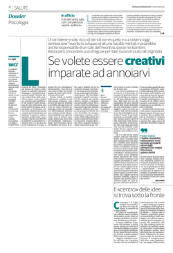 Se volete essere creativi imparate ad annoiarvi