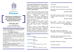 Programma - Ordine degli Ingegneri della provincia di Roma