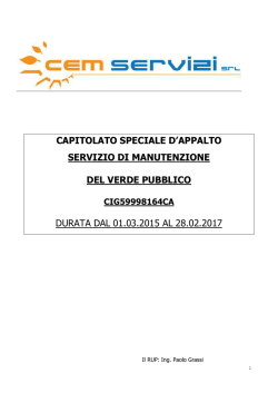 capitolato manutenzione verde