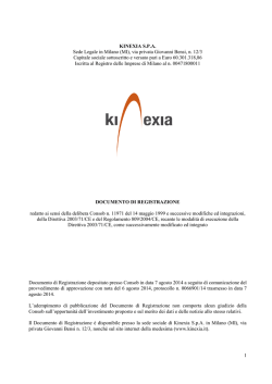 Documento di Registrazione