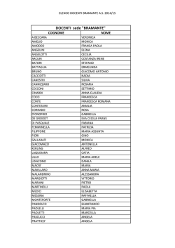 Elenco Docenti Bramante