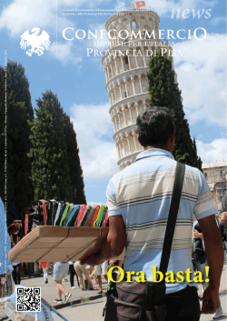 notiziario settembre - Confcommercio Pisa