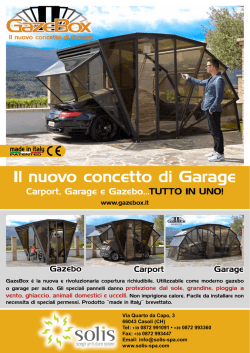 Il nuovo concetto di Garage