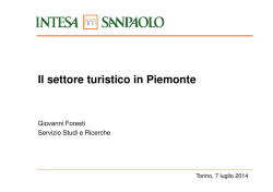 Il settore turistico in Piemonte