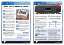 11 buoni motivi per acquistare un Azur 851A