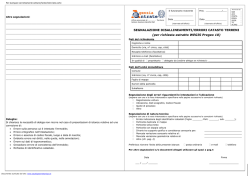SEGNALAZIONE DISALLINEAMENTI/ERRORI CATASTO TERRENI