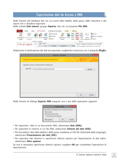 11. Esportazione dati da Access a XML