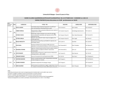 Universit&agrave; di Bologna - Corso di Laurea in Fisica ESAME DI