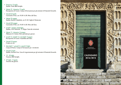 Calendario eventi diocesani Anno Pastorale 2014-2015