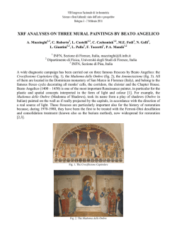 Mazzinghi et al, XRF ANALYSES ON THREE MURAL PAINTINGS