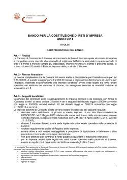 Bando - Camera di Commercio Livorno
