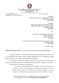 1 Ai Dirigenti degli istituti di istruzione secondaria di I e II grado della