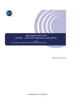 La distribuzione al dettaglio fisso - Indicod-Ecr