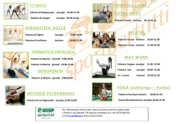 FITNESS GINNASTICA DOLCE GINNASTICA ANTALGICA