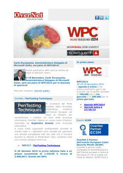 Ottobre 2014 - Overnet Education