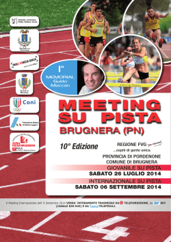 Programma - FIDAL - Friuli Venezia Giulia