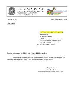 Sospensione corsi ECDL prof. Pettarin 25