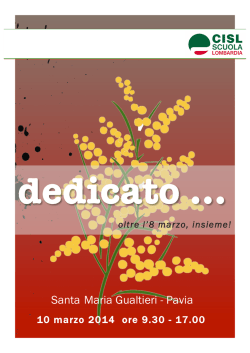 Programma - Cisl Lombardia