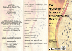 Seminario di Tecnica e Interpretazione Musicale XXV